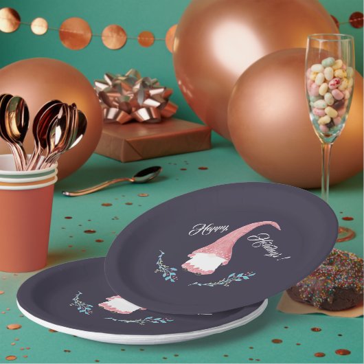 レッドスウェーデン格言ホリデー紙プレート ペーパープレート (複数)