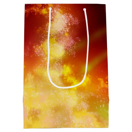 レッドスカイアットナイトファイア銀河系誕生日抱き枕 ミディアムペーパーバッグ (裏面)