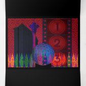 レッドスカイトリフォールドカード 三つ折りカード (内部中)