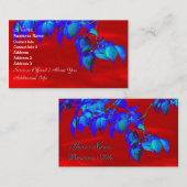 レッドスカイブルー葉ズ名刺 名刺 (正面/裏面)