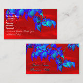 レッドスカイブルー葉ズ名刺 名刺 (正面/裏面)