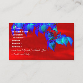 レッドスカイブルー葉ズ名刺 名刺