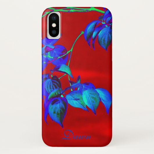 レッドスカイブルー葉ズ Case-Mate iPhoneケース (裏面)