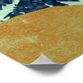 レッドスカイレイクランドスケープ ポスター (角)