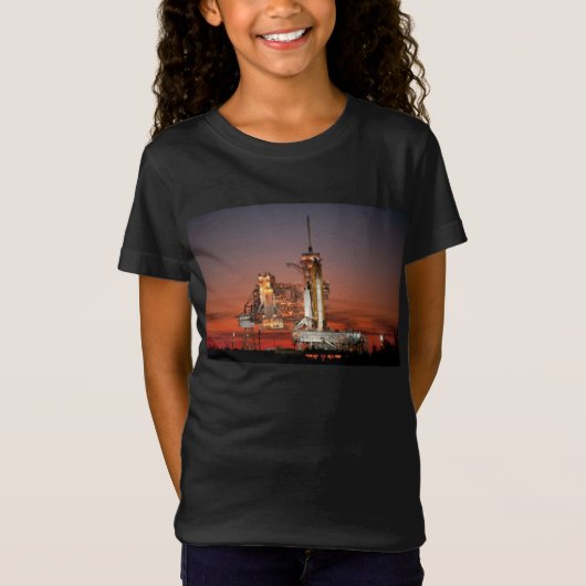 レッドスカイ宇宙シャトルアトランティス打ち上げ Tシャツ (正面)