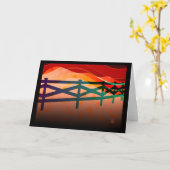 レッドスカイ羊飼いカード カード (黄色い花)