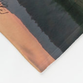 レッドスカイ美しい風景 フリースブランケット (角)