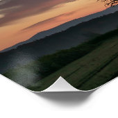 レッドスカイ美しい風景 ポスター (コーナー)