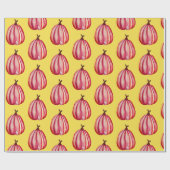 レッドスカッシュスケッチラッピング紙 ラッピングペーパー (フラット)