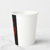 レッドスカルスケルトンファンタジーアートヘビーメタル 紙コップ (左)