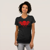 レッドスカルフライ Tシャツ (正面フル)