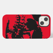レッドスカル iPhoneケース (裏面横)