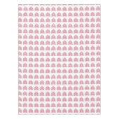 レッドスカンジナビアフォークアートノルディッククリスマスツリー テーブルクロス (正面)