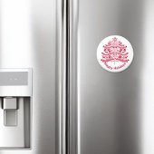 レッドスカンジナビアフォークアートノルディッククリスマスツリー マグネット