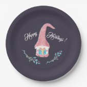 レッドスカンジナビア格言と現在の休日 ペーパープレート (正面)