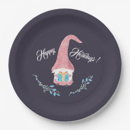 レッドスカンジナビア格言と現在の休日 ペーパープレート