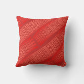 レッドスカーフ金ゴールドジョイタイポグラフィクリスマス クッション (裏面)