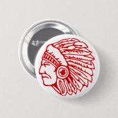 レッドスキンレッドインディアン 缶バッジ (正面&裏面)