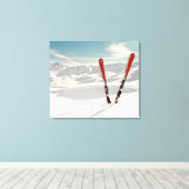 レッドスキー キャンバスプリント (インサイチュ (ウッドフロア))