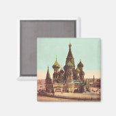 レッドスクエアモスクワ聖バジル教会 マグネット (正面/裏面)