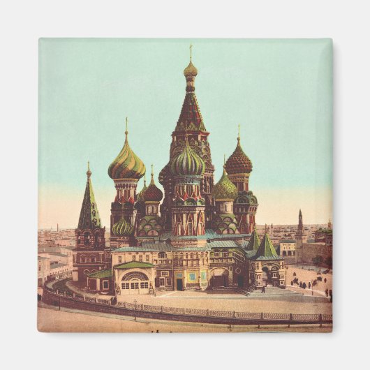 レッドスクエアモスクワ聖バジル教会 マグネット (正面)