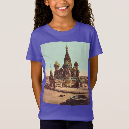 レッドスクエアモスクワ聖バジル教会 Tシャツ (正面)