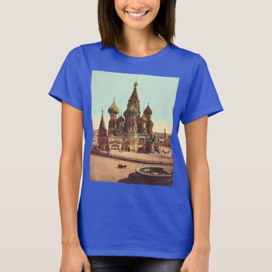 レッドスクエアモスクワ聖バジル教会 Tシャツ (正面)