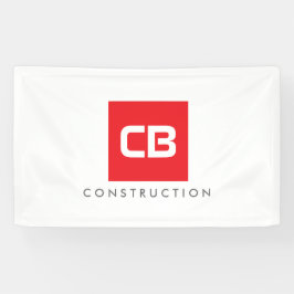 レッドスクエアモノグラム建築、コントラクター 横断幕