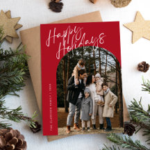 レッドスクモダンリプトHappy Holidays Arch 2写真