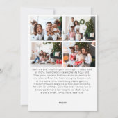 レッドスクリプトメリークリスマス縦10枚の写真 シーズンカード (裏面)