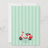 レッドスクーター招待状 招待状 (裏面)