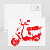レッドスクーター ポストカード (正面/裏面)