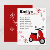 レッドスクーター 招待状 (正面/裏面)