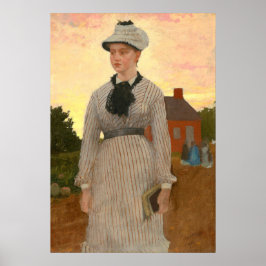 レッドスクールハウスウィンスローホームマーファインアートポスター ポスター