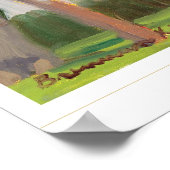 レッドスクールハウスプリント ポスター (角)