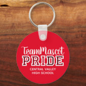 レッドスクールプライドマスコットネームキーチェーン キーホルダー (正面)