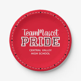 レッドスクールプライドマスコット名 ペーパープレート