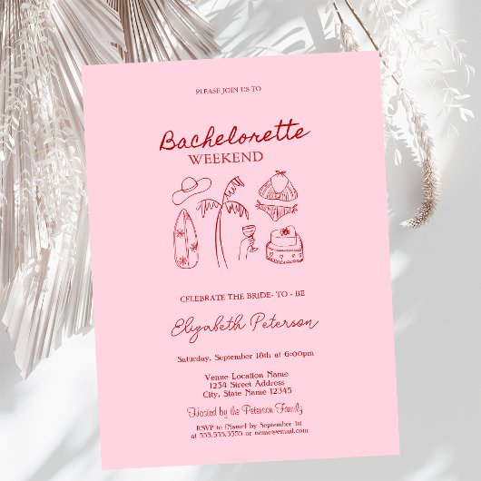 レッドスケッチビキニス&マルチニス 招待状