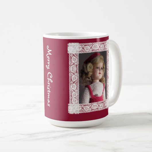 レッドスケーター人形クリスマスマグカップ コーヒーマグカップ (正面右)