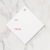 レッドスコットタータンチェックダイヤモンドギフトラベル フェイバータグ (裏面)