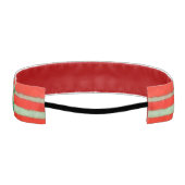 レッドスコットタータンチェック非ヘッドバスリップまたは滑ることンド アスレチックヘッドバンド (裏面)