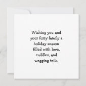 レッドスコットランド伝統のカスタマイズ可能なクリスマス カード (裏面)