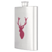 レッドスタグヘッドクリスマスまたはスタグパーティー フラスク (左)