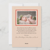 レッドスタンプ2フォトクリスマス シーズンカード (裏面)