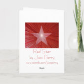 レッドスターの「幸運」の垂直グリーティングカード シーズンカード (裏面)