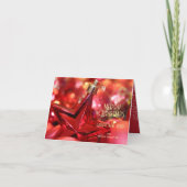 レッドスターオーナメントビジネスサンキューフォールディング シーズンカード (正面)