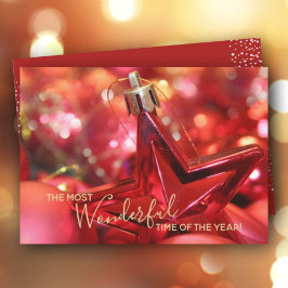 レッドスタークリスマスツリーオーナメント シーズンカード