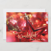 レッドスタークリスマスツリーオーナメント シーズンカード (正面)