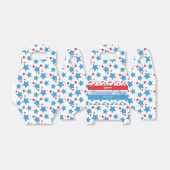 レッドスターズスプリンクルメモリアルデーイベントパーティー フェイバーボックス (折り畳みなし)