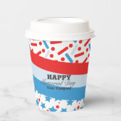レッドスターズスプリンクルメモリアルデーイベントパーティー 紙コップ (正面)